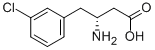 (R)-3-AMINO-4-(3-CHLOROPHENYL)BUTANOIC ACID Struktur