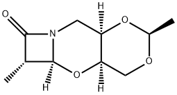 7H-Azeto[2,1-b]-1,3-dioxino[4,5-e][1,3]oxazin-7-one,hexahydro-2,6-dimethyl-,(2S,4aR,5aS,6S,9aR)-(9CI) Struktur