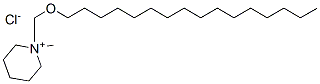 1-((Hexadecyloxy)methyl)-1-methylpiperidinium chloride Struktur