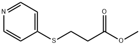 Propanoic acid, 3-(4-pyridinylthio)-, methyl ester (9CI) Structure