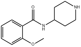2-methoxy-N-piperidin-4-ylbenzamide 化学構造式