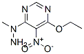 Pyrimidine, 4-ethoxy-6-(1-methylhydrazino)-5-nitro- (9CI) 结构式