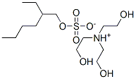 tris(2-hydroxyethyl)ammonium 2-ethylhexyl sulphate ,78568-66-8,结构式