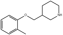 3-((邻甲苯氧基)甲基)哌啶 结构式