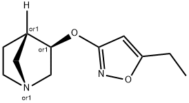 1-Azabicyclo[2.2.1]heptane,3-[(5-ethyl-3-isoxazolyl)oxy]-,exo-(9CI) 化学構造式