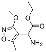4-Isoxazoleaceticacid,alpha-amino-3-methoxy-5-methyl-,ethylester(9CI) Structure
