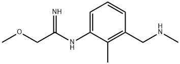 Ethanimidamide, 2-methoxy-N-[2-methyl-3-[(methylamino)methyl]phenyl]- (9CI) 结构式