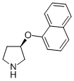 R-3-(1-NAPHTHALENYLOXY)-PYRROLIDINE Structure