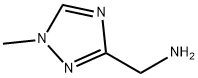 (1-メチル-1H-1,2,4-トリアゾール-3-イル)メタンアミン 化学構造式