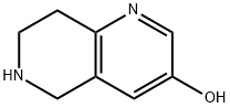 5,6,7,8-テトラヒドロ-1,6-ナフチリジン-3-オールHYDROCHLORIDE 化学構造式