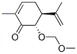 2-Cyclohexen-1-one,6-(methoxymethoxy)-2-methyl-5-(1-methylethenyl)-,(5S,6S)-(9CI) Structure