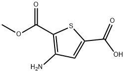 2,5-Thiophenedicarboxylicacid,3-amino-,2-methylester(9CI) Structure