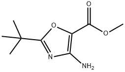5-Oxazolecarboxylicacid,4-amino-2-(1,1-dimethylethyl)-,methylester(9CI) Structure