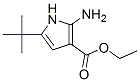 1H-Pyrrole-3-carboxylicacid,2-amino-5-(1,1-dimethylethyl)-,ethylester(9CI) Structure