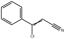 3-クロロ-3-フェニルアクリロニトリル 化学構造式