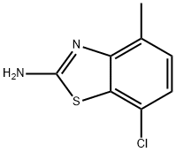 2-Benzothiazolamine,7-chloro-4-methyl-(9CI),78584-09-5,结构式