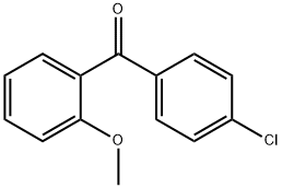(4-氯苯基)(2-甲氧基苯基)甲酮 结构式