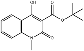 3-Quinolinecarboxylic acid, 1,2-dihydro-4-hydroxy-1-Methyl-2-oxo-, 1,1-diMethylethyl ester 结构式