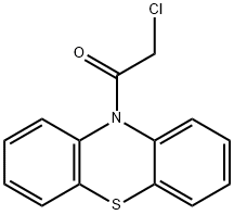 10-(chloroacetyl)-10H-phenothiazine Struktur