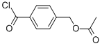 Benzoyl chloride, 4-[(acetyloxy)methyl]- (9CI) Struktur