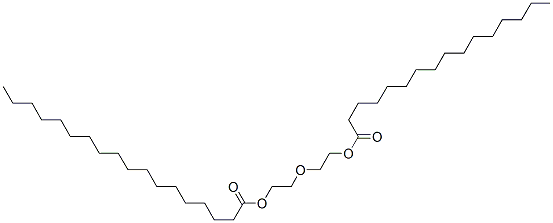 オクタデカン酸2-[2-[(1-オキソヘキサデシル)オキシ]エトキシ]エチル 化学構造式