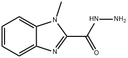 1H-Benzimidazole-2-carboxylicacid,1-methyl-,hydrazide(9CI) 化学構造式