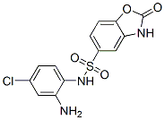 N-(2-Amino-4-chlorophenyl)-2,3-dihydro-2-oxo-5-benzoxazolesulfonamide Structure