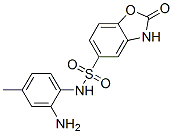 N-(2-アミノ-4-メチルフェニル)-2,3-ジヒドロ-2-オキソ-5-ベンゾオキサゾールスルホンアミド 化学構造式