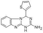 4-THIOPHEN-2-YL-1,4-DIHYDRO-BENZO[4,5]IMIDAZO[1,2-A][1,3,5]TRIAZIN-2-YLAMINE Structure