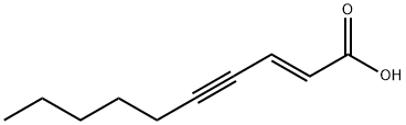 (E)-2-decen-4-ynoic acid 结构式