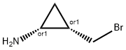 Cyclopropanamine, 2-(bromomethyl)-, cis- (9CI) 结构式