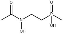 Phosphinic  acid,  [2-(acetylhydroxyamino)ethyl]methyl-  (9CI) Structure