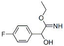 Benzeneethanimidic  acid,  4-fluoro--alpha--hydroxy-,  ethyl  ester  (9CI) 化学構造式