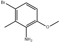 3-溴-6-甲氧基-2-甲基苯胺, 786596-55-2, 结构式