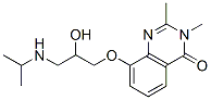 4(3H)-Quinazolinone,  8-[2-hydroxy-3-[(1-methylethyl)amino]propoxy]-2,3-dimethyl- 结构式