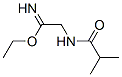 Ethanimidic  acid,  2-[(2-methyl-1-oxopropyl)amino]-,  ethyl  ester  (9CI) 化学構造式
