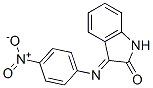 2H-Indol-2-one, 1,3-dihydro-3-(4-nitrophenylimino)- Structure