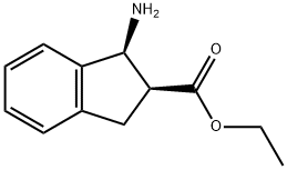 1H-Indene-2-carboxylicacid,1-amino-2,3-dihydro-,ethylester,(1S,2S)-(9CI) 结构式