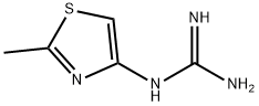 Guanidine,  (2-methyl-4-thiazolyl)-  (9CI) 化学構造式