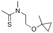 Ethanethioamide, N-methyl-N-[2-[(1-methylcyclopropyl)oxy]ethyl]- (9CI) Structure