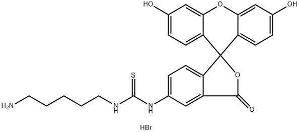 N-(5-AMinopentyl)-N'-(3',6'-dihydroxy-3-oxospiro[isobenzofuran-1(3H),9'-[9H]xanthen]-5-yl)thiourea DihydrobroMide Struktur