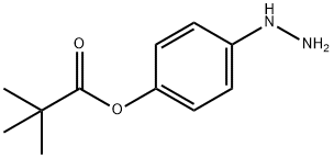 2,2-DIMETHYL-PROPIONIC ACID 4-HYDRAZINO-PHENYL ESTER 结构式