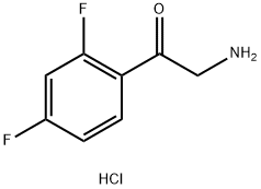 2-氨基-1-(2,4-二氟苯基)乙酮盐酸盐,786719-60-6,结构式