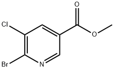 6-BroMo-5-chloro-nicotinic acid Methyl ester Structure