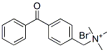 (p-benzoylbenzyl)trimethylammonium bromide Structure