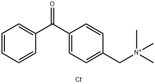 (4-BENZOYLBENZYL)TRIMETHYLAMMONIUM CHLORIDE, 95 Struktur