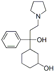 1-(3-hydroxycyclohexyl)-1-phenyl-3-(1-pyrrolidinyl)-1-propanol 化学構造式