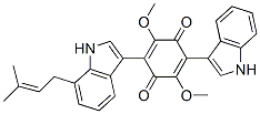 78708-38-0 2-(1H-Indol-3-yl)-5-[7-(3-methyl-2-butenyl)-1H-indol-3-yl]-3,6-dimethoxy-2,5-cyclohexadiene-1,4-dione