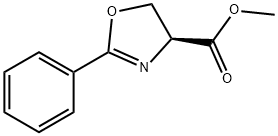 (S)-(+)-4,5-二氢-2-苯基-4-噁唑羧酸甲酯 结构式