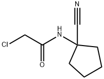 2-CHLORO-N-(1-CYANO-CYCLOPENTYL)-ACETAMIDE Struktur